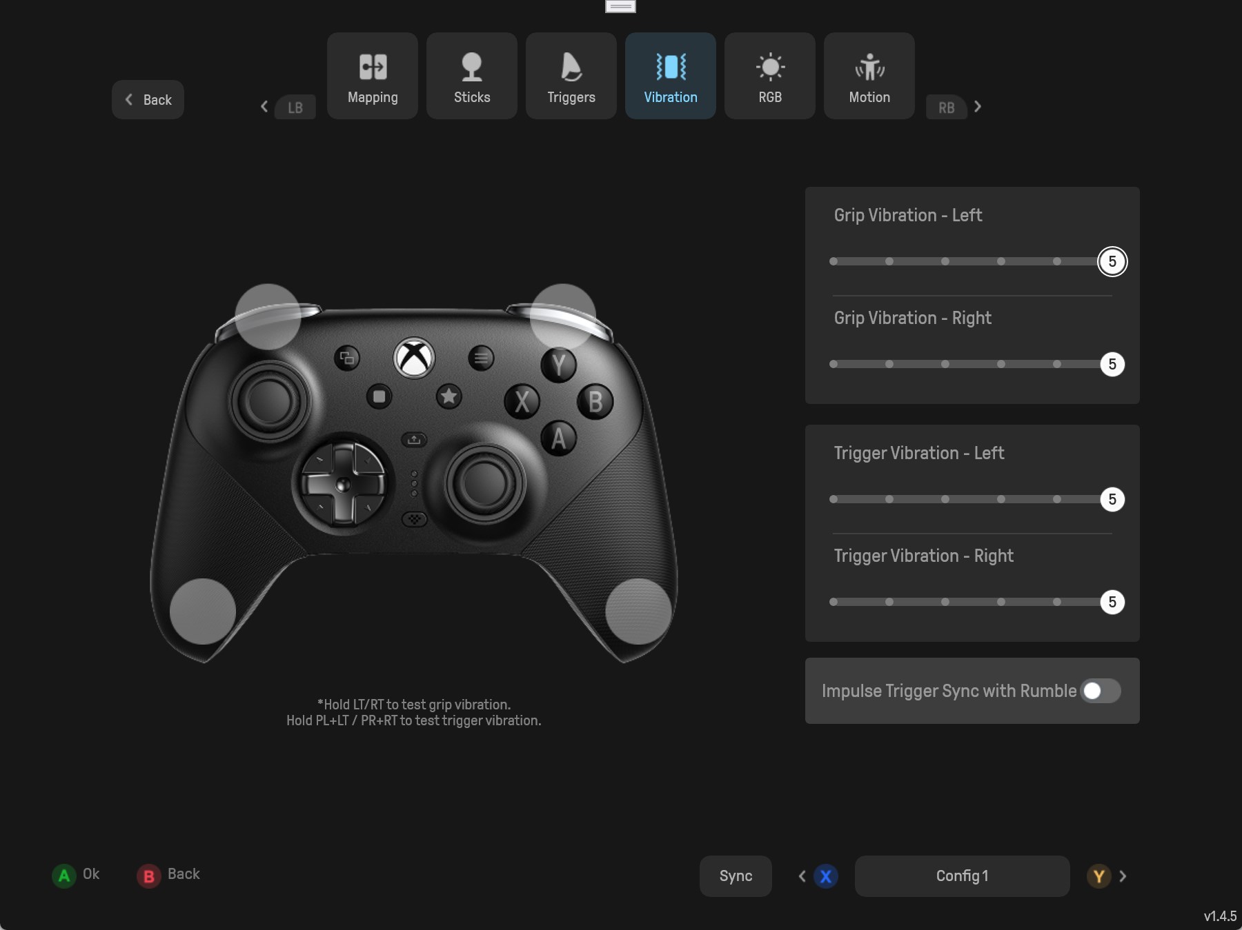 8BitDo Ultimate Software X screenshot