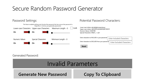Secure Random Password Generator Screenshots 1