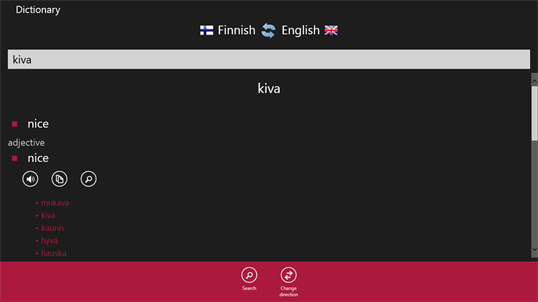 Finnish - English screenshot 2