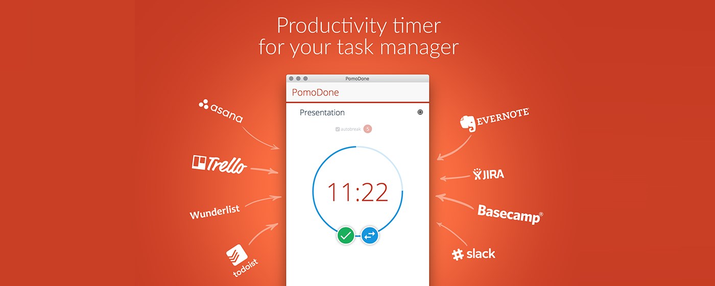 RoundPie: Focus on workflow with Timer marquee promo image