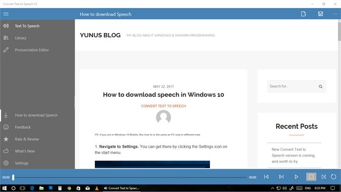 text to speech voices for windows 10