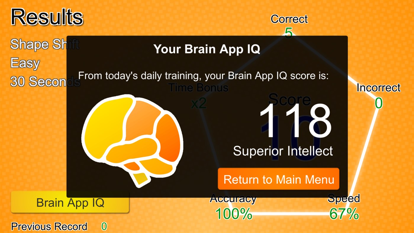 #7. Brain App - Ultimate Brain Training (Windows) Podle: Chris Mayer