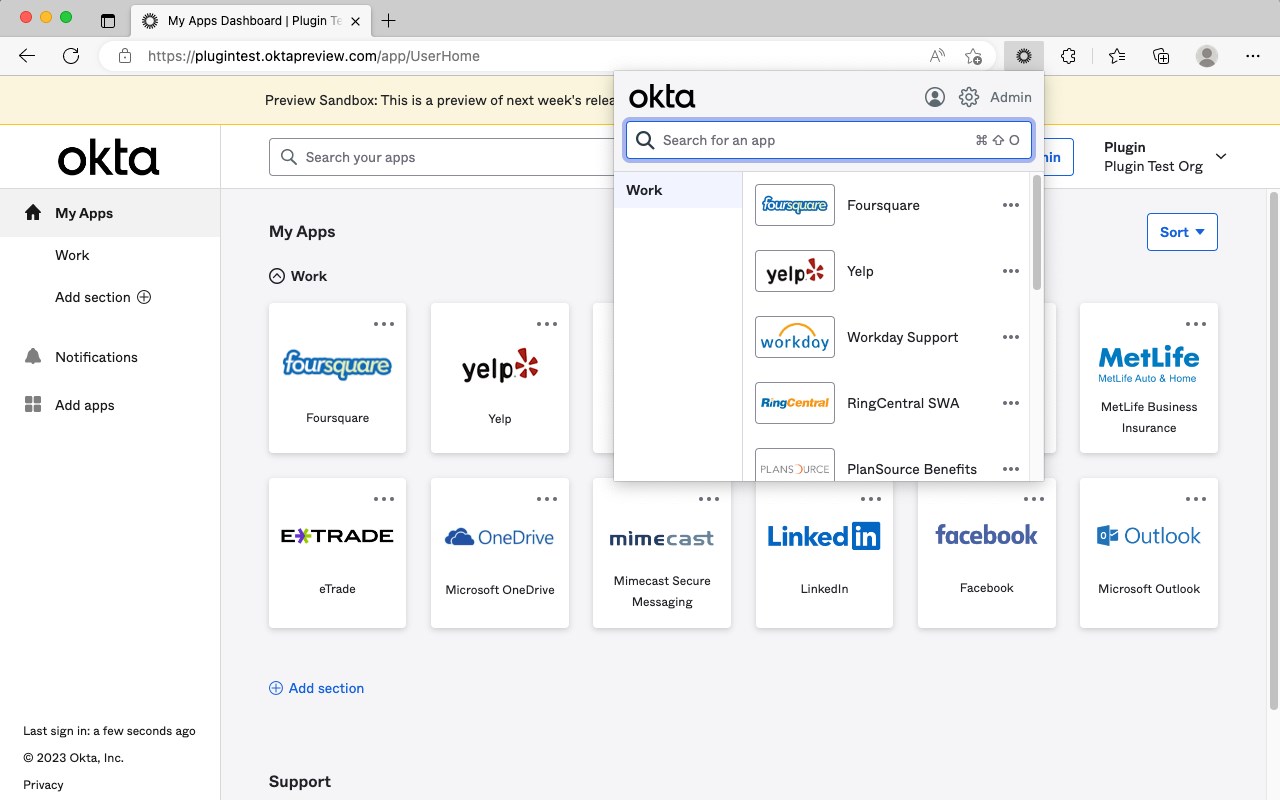 Okta Browser Plugin promo image