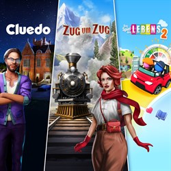 Ticket to Ride®, Cluedo und Das Spiel des Lebens 2 – Klassisches Brettspiel-Bundle