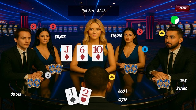 Poker Plus Slots Machine - Casino Games screenshot 3