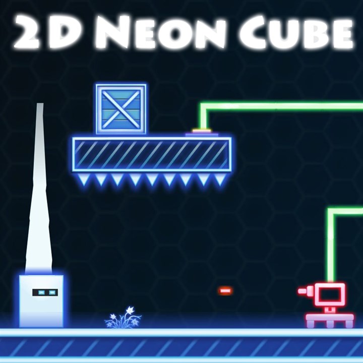 2D Neon Cube