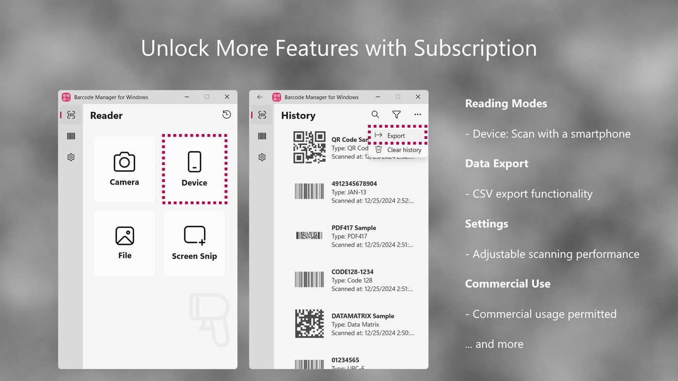 #7. Barcode Manager for Windows (Windows) Ved: Blueyacht Software