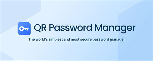 QR Password Manager marquee promo image