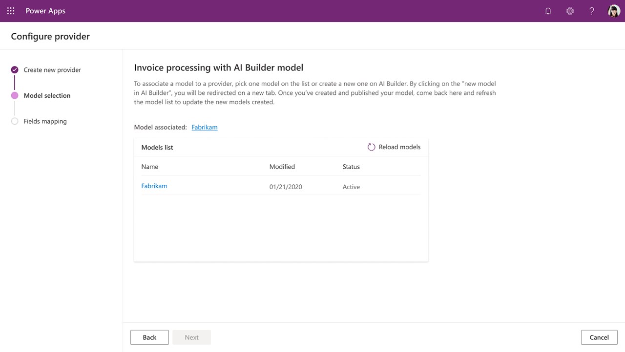 Snapshot 3 of AI Builder Invoice Processing Starter Kit