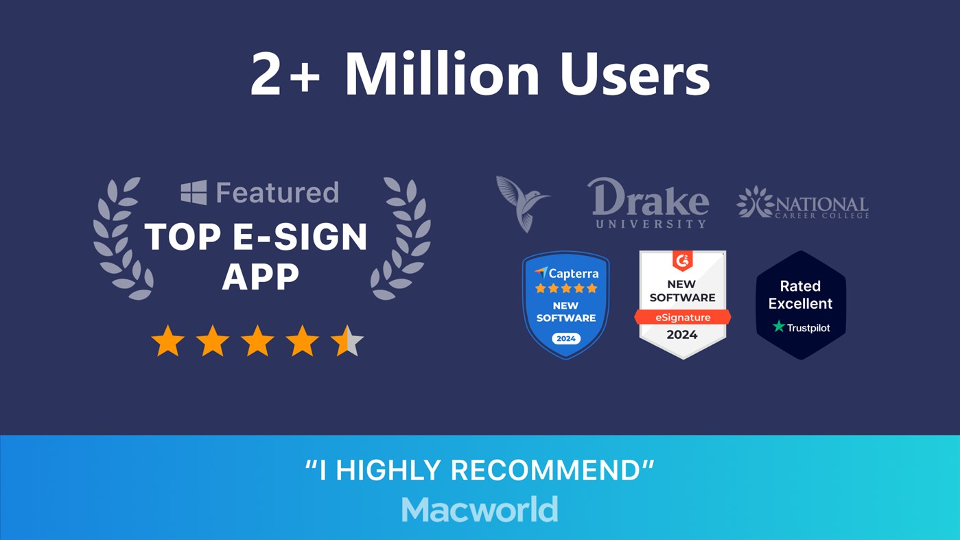 #2. Fill, Sign & Edit PDF: e Signature (Windows) Podle: Amplify Ventures