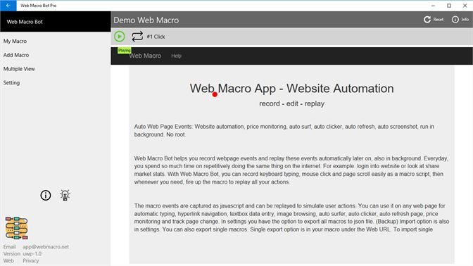 Get Web Macro Bot Microsoft Store