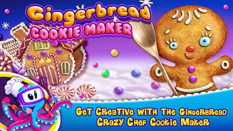 Gingerbread Crazy Chef- Cookie Maker: Santa Claus’ Favorite Holiday Christmas Cookies For Kids! Screenshots 1