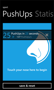 PushUp Counter Lite screenshot 1