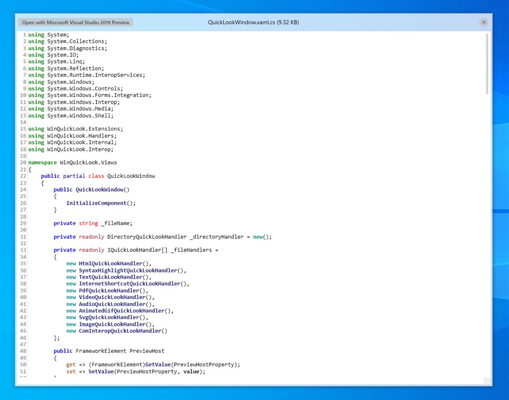 #2. WinQuickLook (Windows) Ved: Tatsuro Shibamura