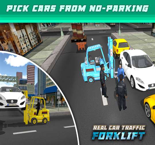 Real Car Traffic Forklift Simulator screenshot 5