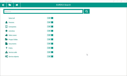 PiSA sales tablet screenshot 1