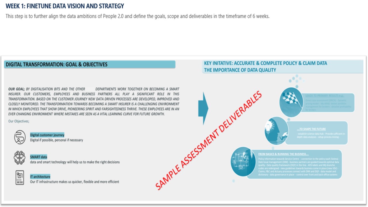 Snapshot 1 of Data Management Strategy: 6-Wk Assessment