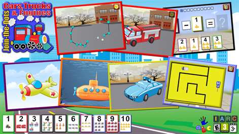 ABC Preschool Car Truck and Engine Connect the Dot Puzzle - teaches kids the numbers letters and counting suitable for toddlers and young kindergarten children Screenshots 1