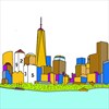 Cities Color By Number - Travel Coloring Book