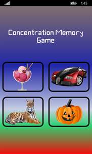 Concentration-Memory Game screenshot 1