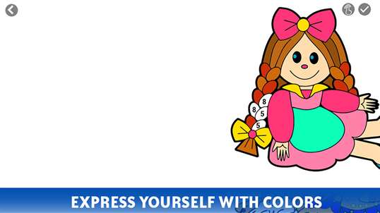 Dolls Color by Number - Coloring Book Pages screenshot 3