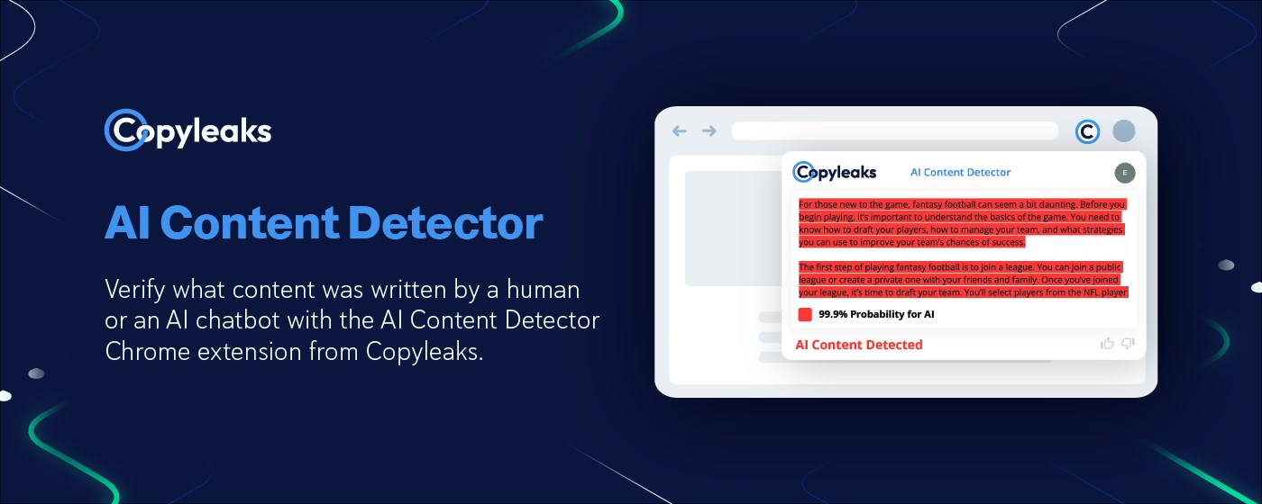 AI Content Detector - Copyleaks marquee promo image