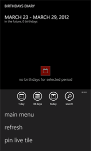 Birthdays screenshot 2