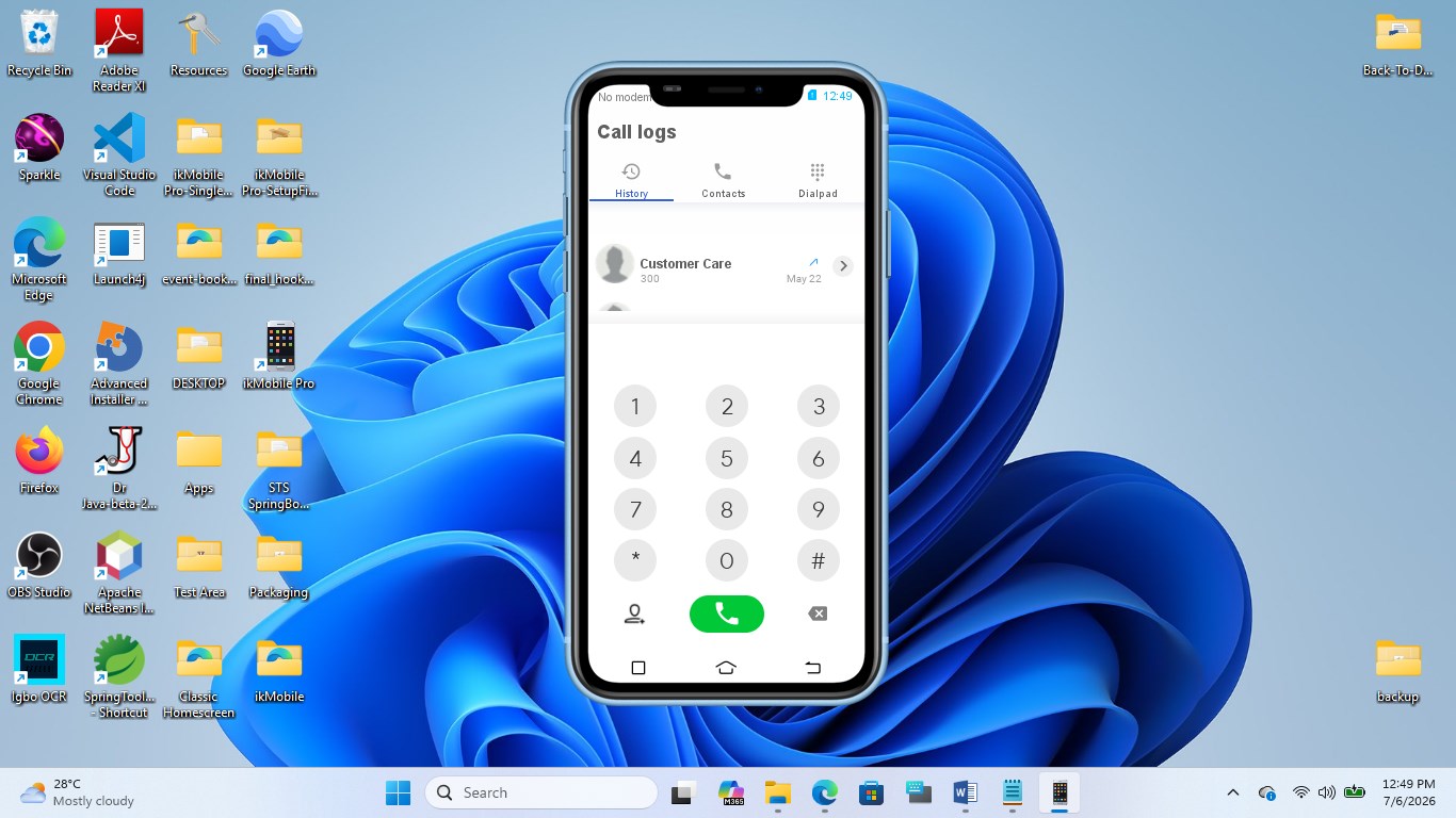 ikMobile: Free Smartphone Simulator screenshot