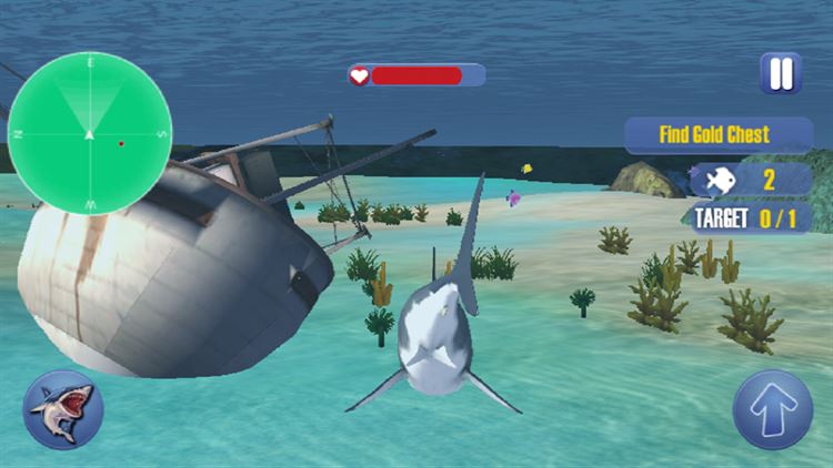 【图】Big White Shark Attack Sim 3D – Angry Fish Hunting(截图3)