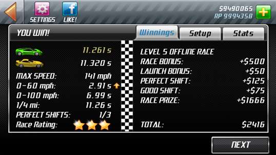 Drag Racing HD screenshot 7