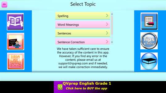 QVprep Lite Learn English Grade 1 screenshot 1
