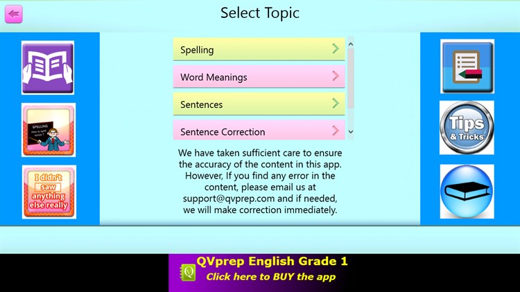 QVprep Lite Learn English Grade 1 - PC - (Windows)