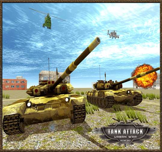 Tank Attack Urban War Sim 3D screenshot 3