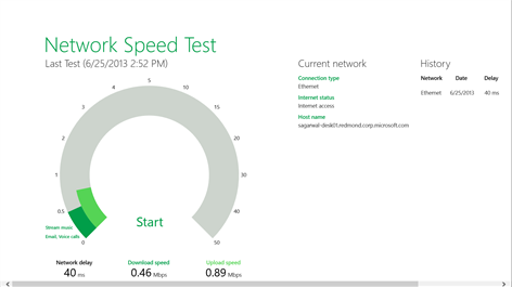 Network Speed Test Screenshots 1