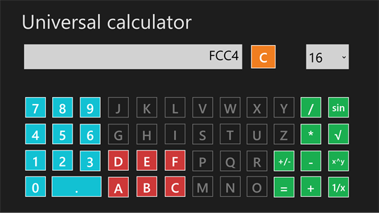 Universal calculator screenshot 4