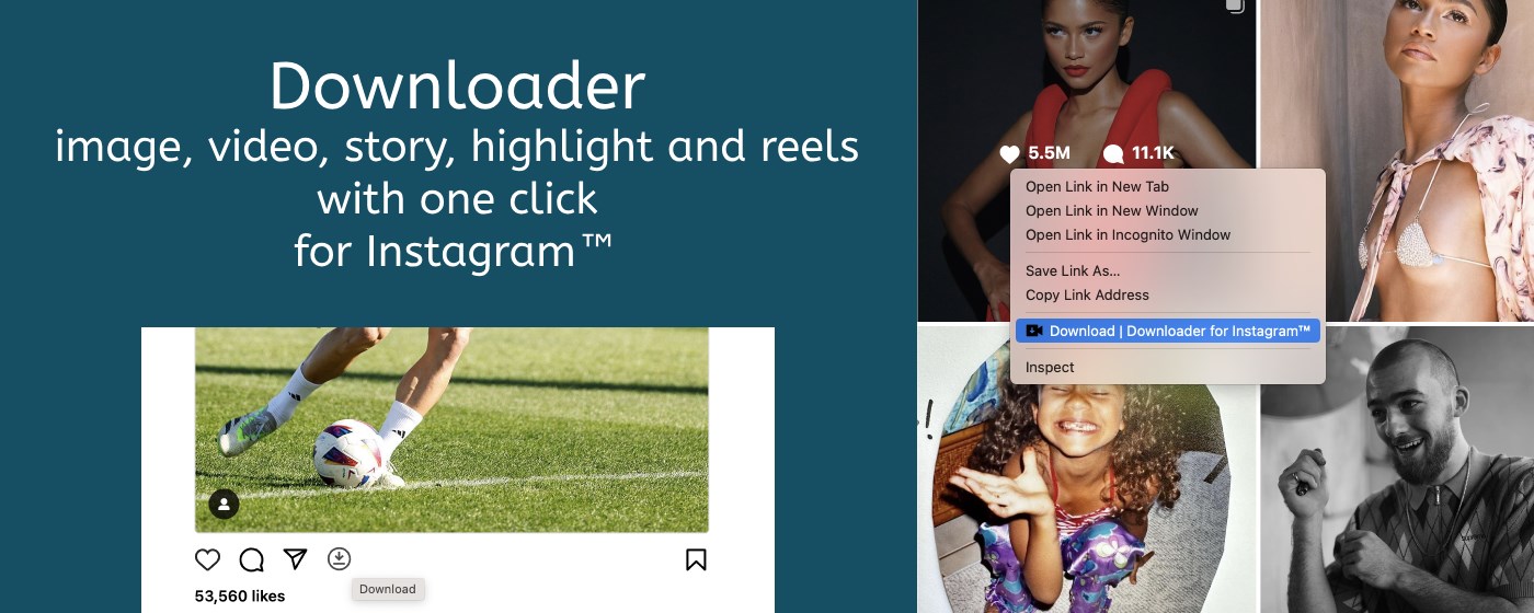 Downloader for Instagram™ marquee promo image