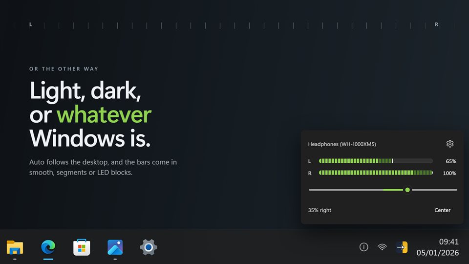 The panel in the light and dark themes