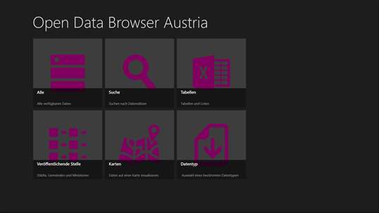 Open Data Browser Austria screenshot 1