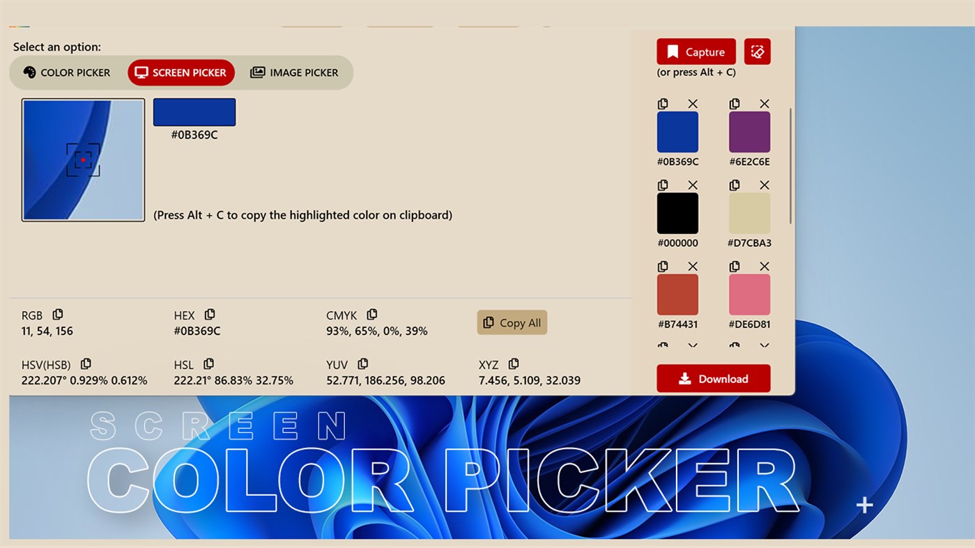 #6. Color Picker - Pixel Color (Windows) 由: CodeHive