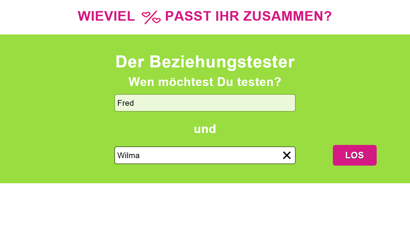 welche namen passen zusammen