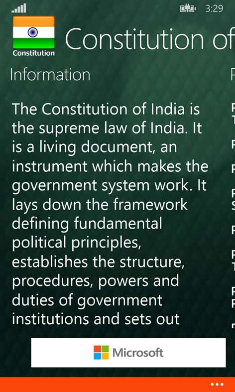 Constitution of India - English Screenshots 1