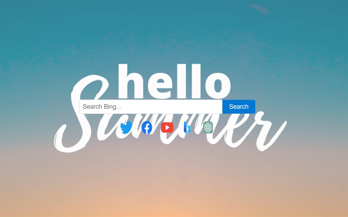 Hello Summer Theme Wallpaper New Tab