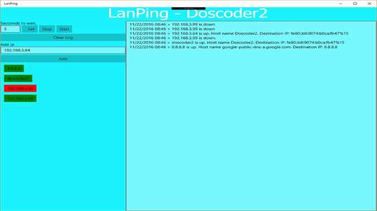 LanPing screenshot 1