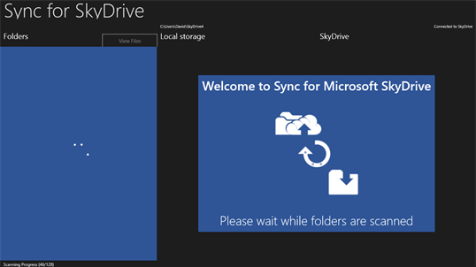 Sync for SkyDrive screenshot 1
