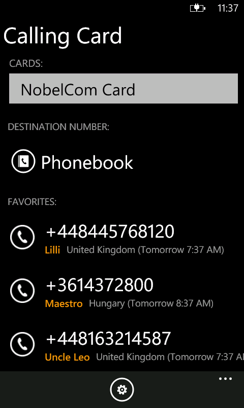 Screenshot 1 Calling Card Free windows
