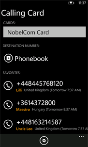 Calling Card Free screenshot 1