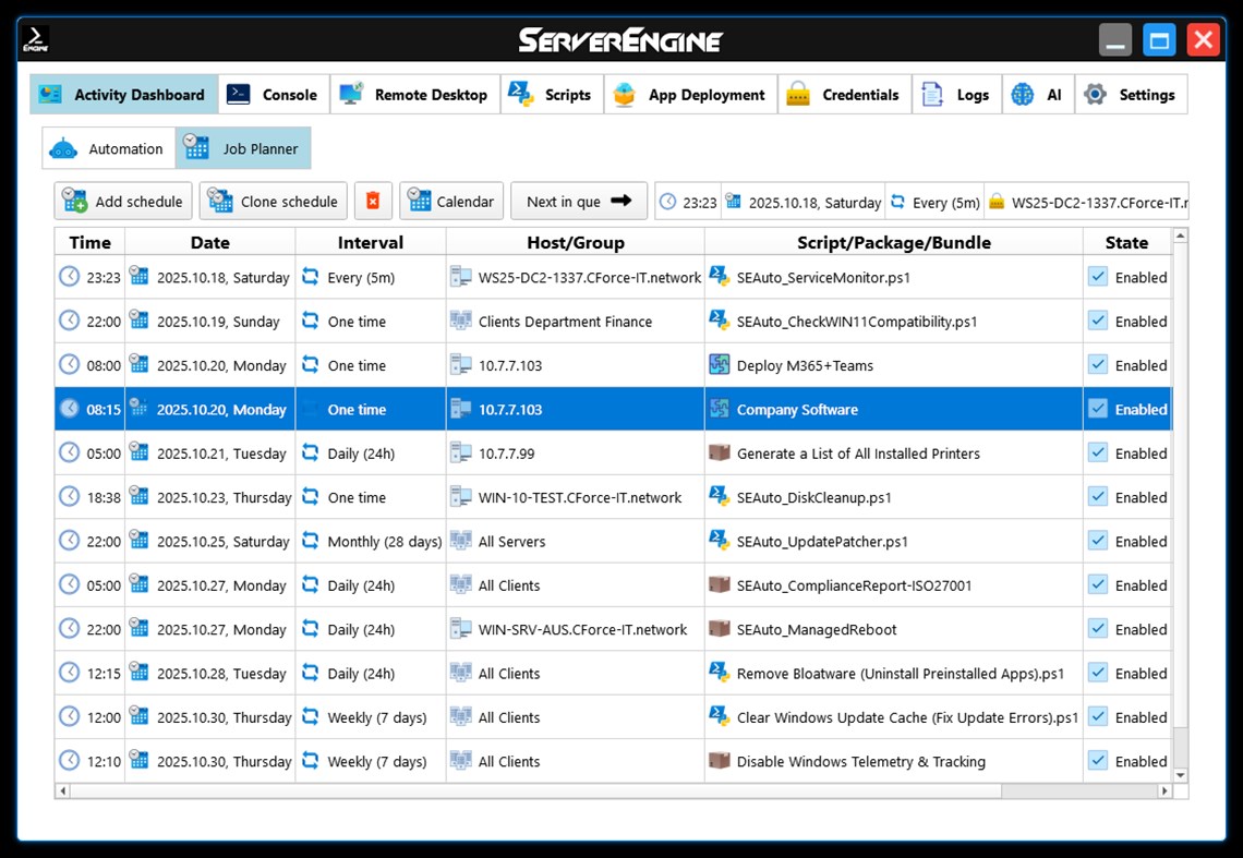 #2. ServerEngine (Windows) Με: CForce-IT, Claudio Orlando