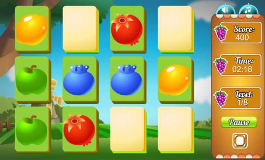 Fruit Flip Memory Puzzle screenshot 3