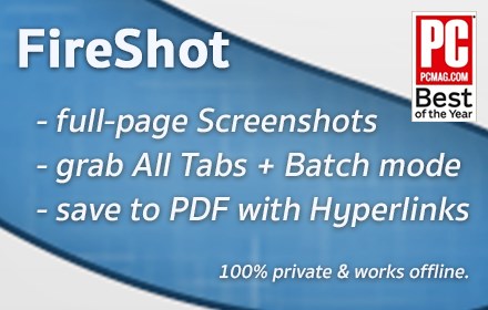 FireShot: Full Webpage Screenshots for Chrome