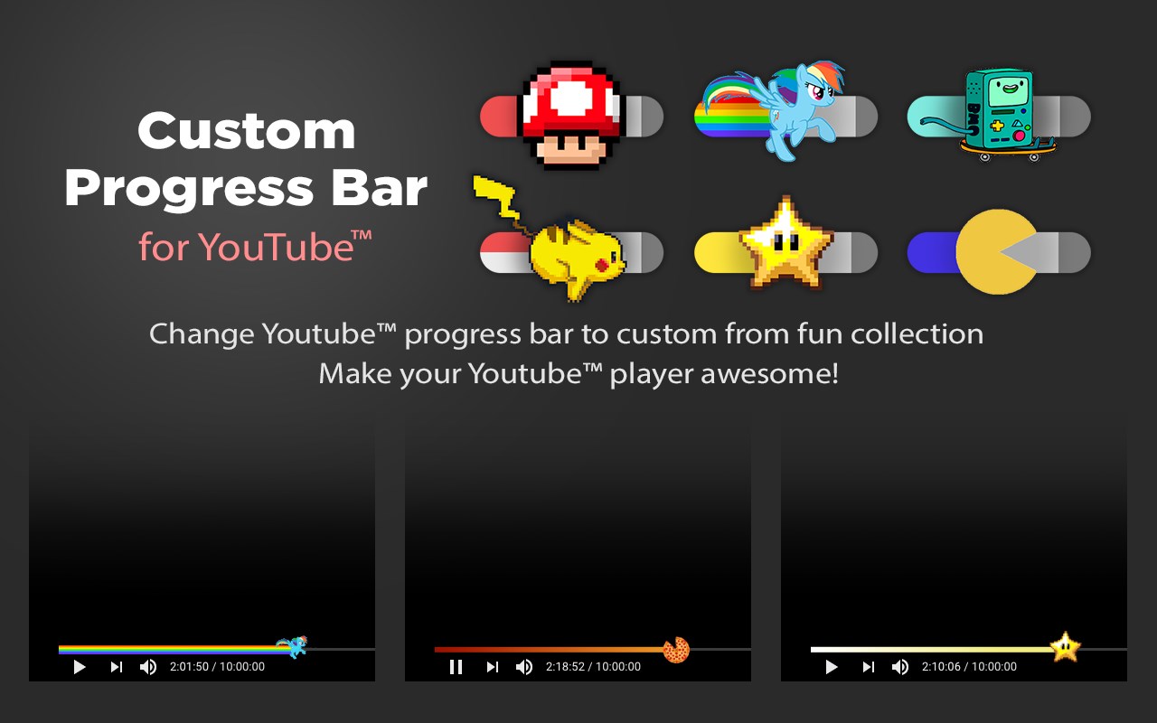 Custom Progress Bar for YouTube™